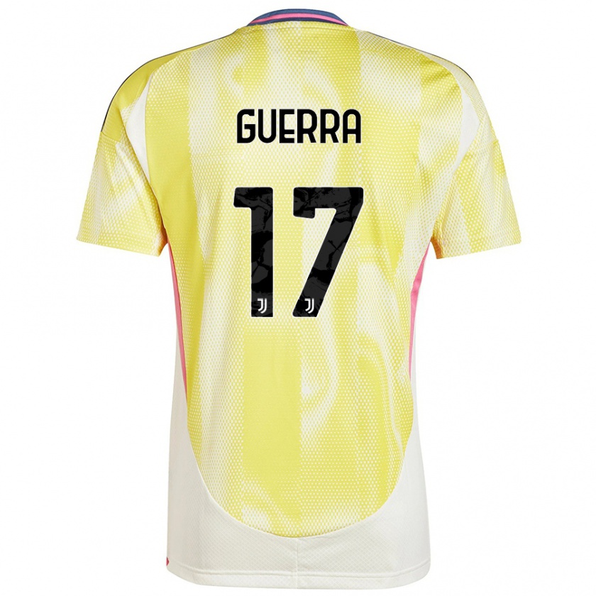 Kandiny Uomo Maglia Simone Guerra #17 Giallo Solare Kit Gara Away 2024/25 Maglietta