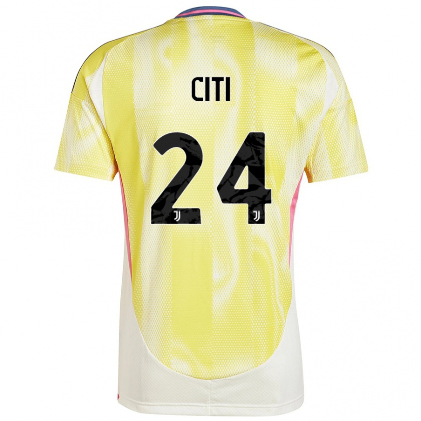 Kandiny Uomo Maglia Alessandro Citi #24 Giallo Solare Kit Gara Away 2024/25 Maglietta