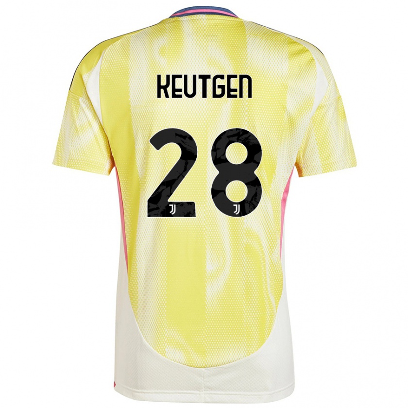 KandinyメンズEnzo Keutgen#28ソーラーイエローアウェイシャツ2024/25ジャージーユニフォーム