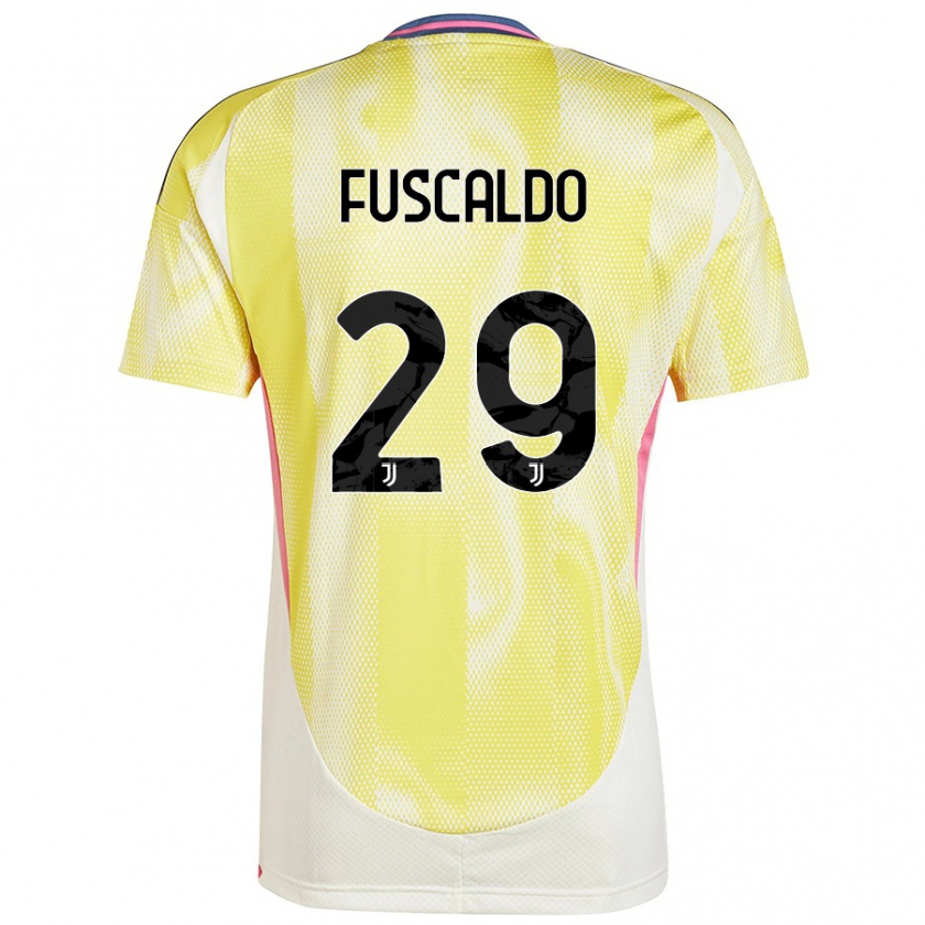 Kandiny Heren Matteo Fuscaldo #29 Zonnig Geel Uitshirt Uittenue 2024/25 T-Shirt