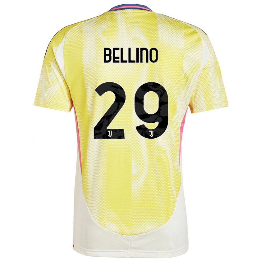 Kandiny Hombre Camiseta Filippo Bellino #29 Amarillo Solar 2ª Equipación 2024/25 La Camisa