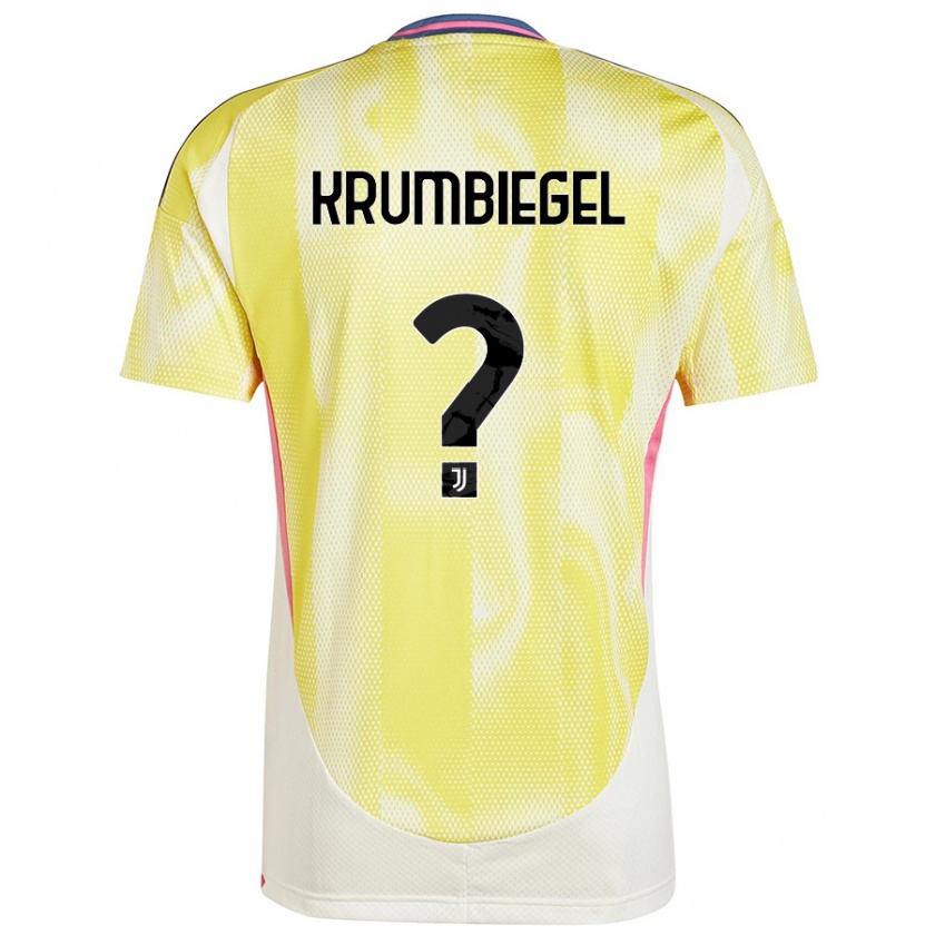 Kandiny Hombre Camiseta Paulina Krumbiegel #0 Amarillo Solar 2ª Equipación 2024/25 La Camisa