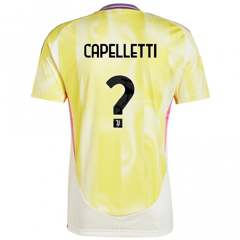 Kandiny Uomo Maglia Alessia Capelletti #0 Giallo Solare Kit Gara Away 2024/25 Maglietta