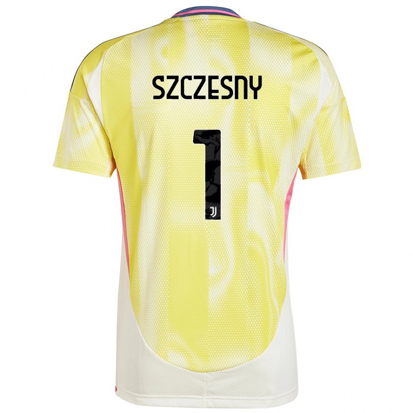 Kandiny Heren Wojciech Szczesny #1 Zonnig Geel Uitshirt Uittenue 2024/25 T-Shirt