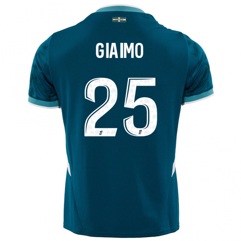 Kandiny Uomo Maglia Carla Giaimo #25 Turchese Blu Kit Gara Away 2024/25 Maglietta