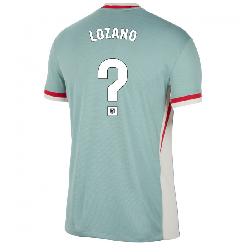 Kandiny Uomo Maglia Hugo Lozano #0 Beige Chiaro Blu Kit Gara Away 2024/25 Maglietta