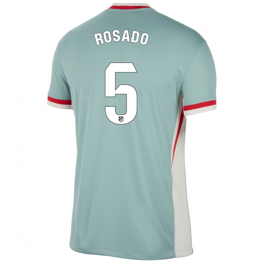 Kandiny Hombre Camiseta Diego Rosado #5 Beige Claro Azul 2ª Equipación 2024/25 La Camisa México