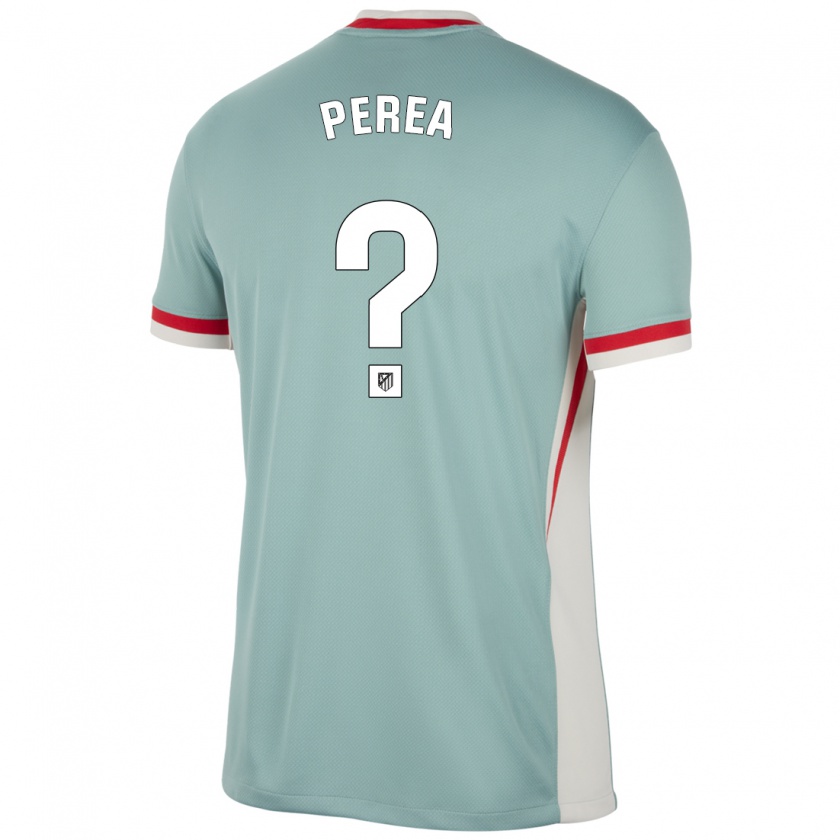 Kandiny Uomo Maglia Juan David Perea #0 Beige Chiaro Blu Kit Gara Away 2024/25 Maglietta