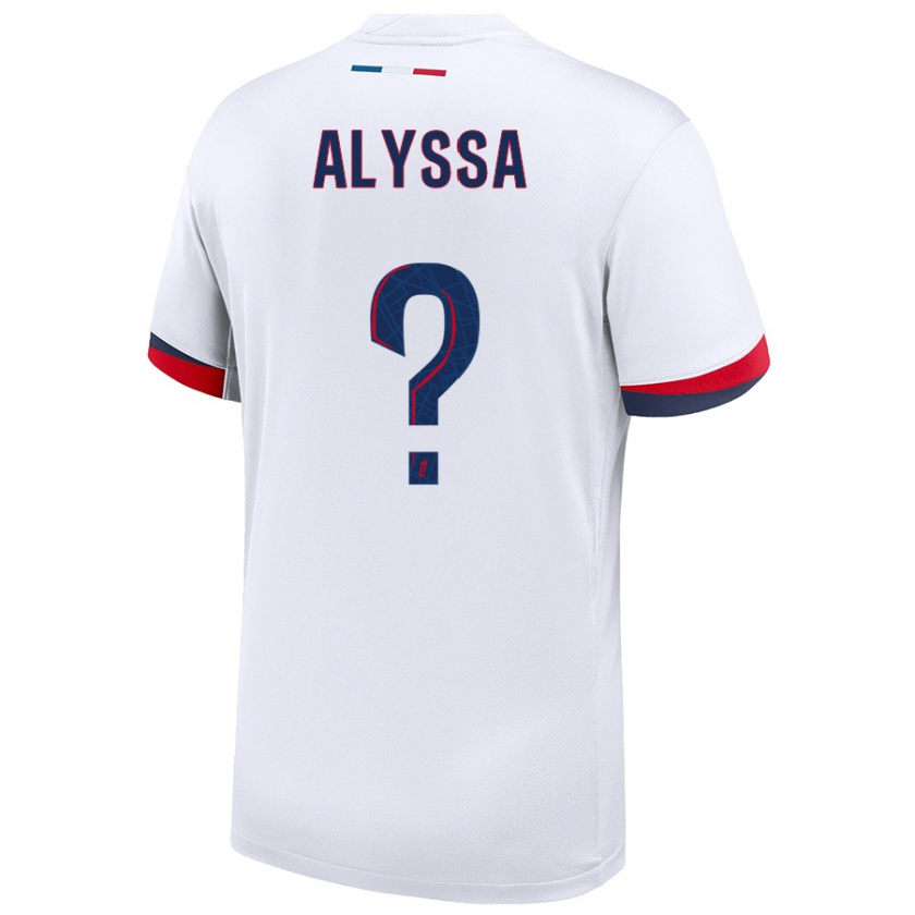 Kandiny Herren Alyssa Fernandes #0 Weiß Blau Rot Auswärtstrikot Trikot 2024/25 T-Shirt Österreich