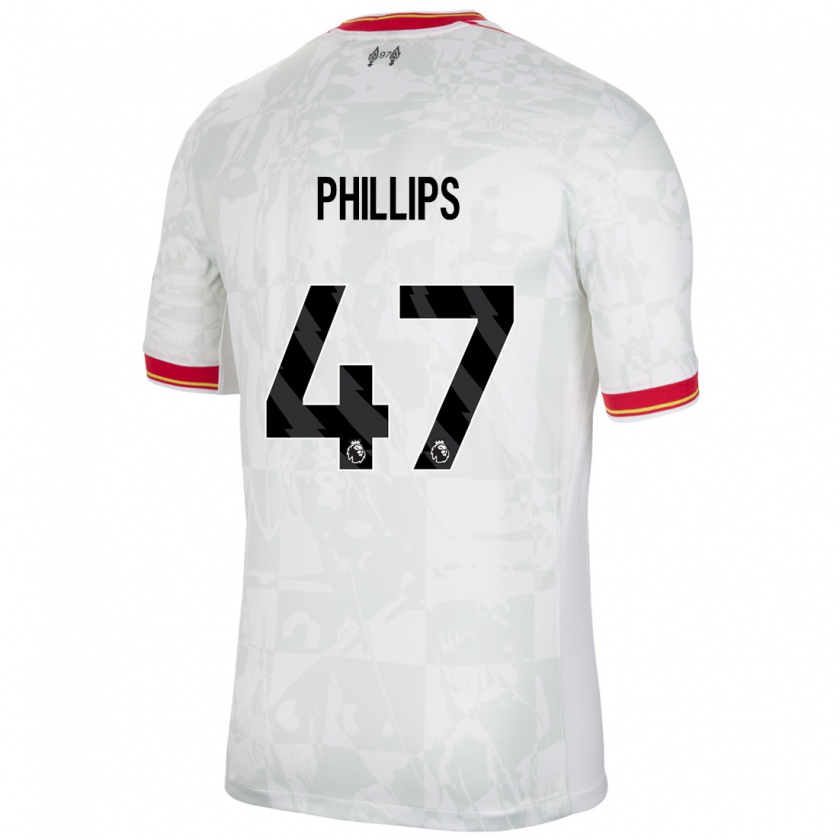 Kandiny Herren Nathaniel Phillips #47 Weiß Rot Schwarz Ausweichtrikot Trikot 2024/25 T-Shirt Österreich