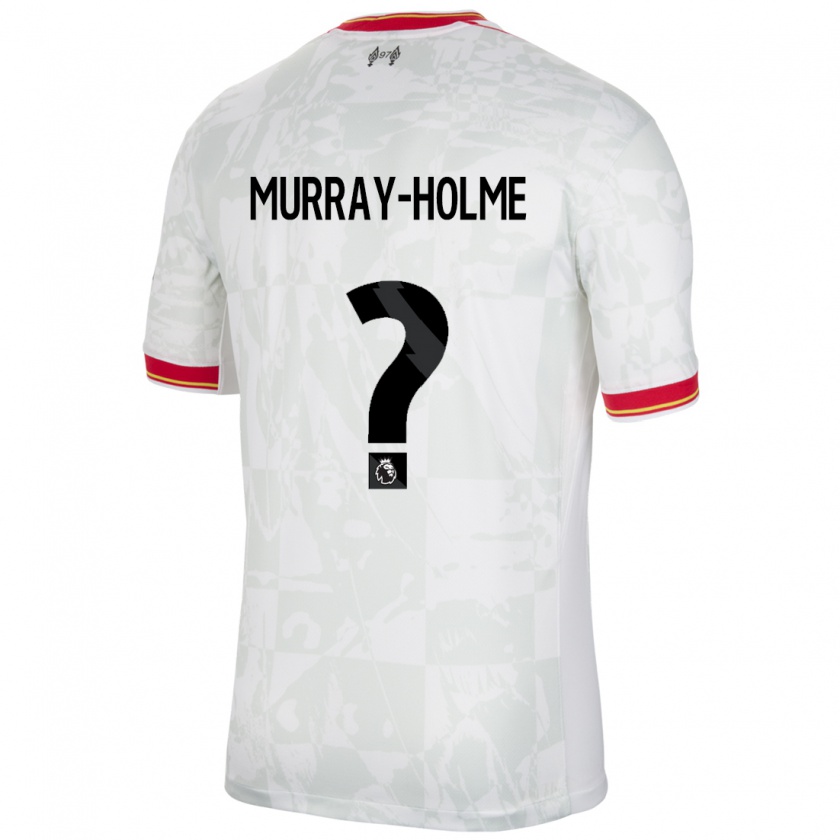 Kandiny Heren Hadyn Murray-Holme #0 Wit Rood Zwart Thuisshirt Derde Tenue 2024/25 T-Shirt België