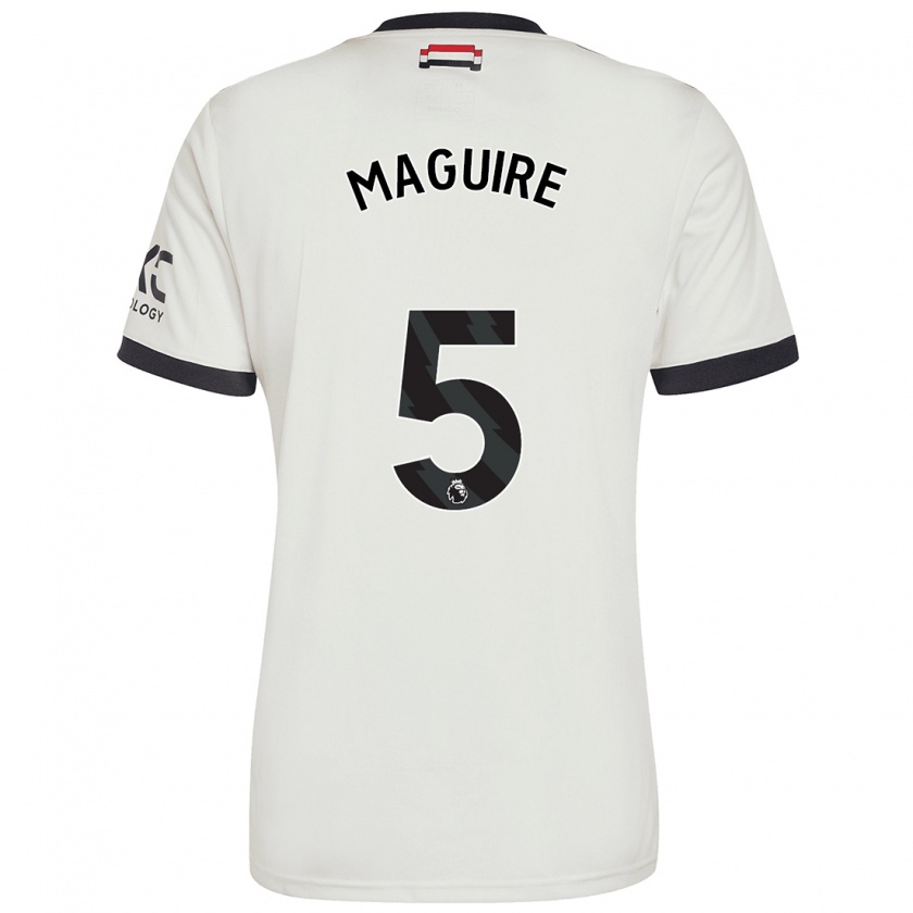 Kandiny Herren Harry Maguire #5 Cremeweiß Ausweichtrikot Trikot 2024/25 T-Shirt Österreich