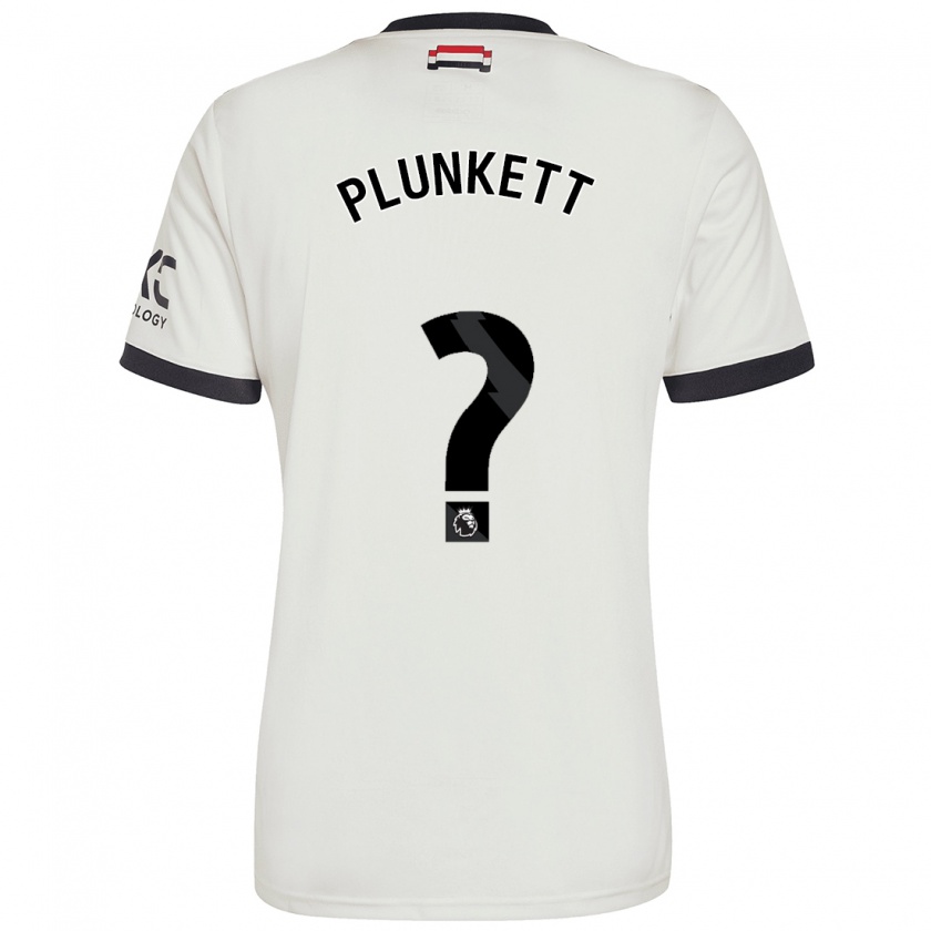 Kandiny Heren Dante Plunkett #0 Gebroken Wit Thuisshirt Derde Tenue 2024/25 T-Shirt