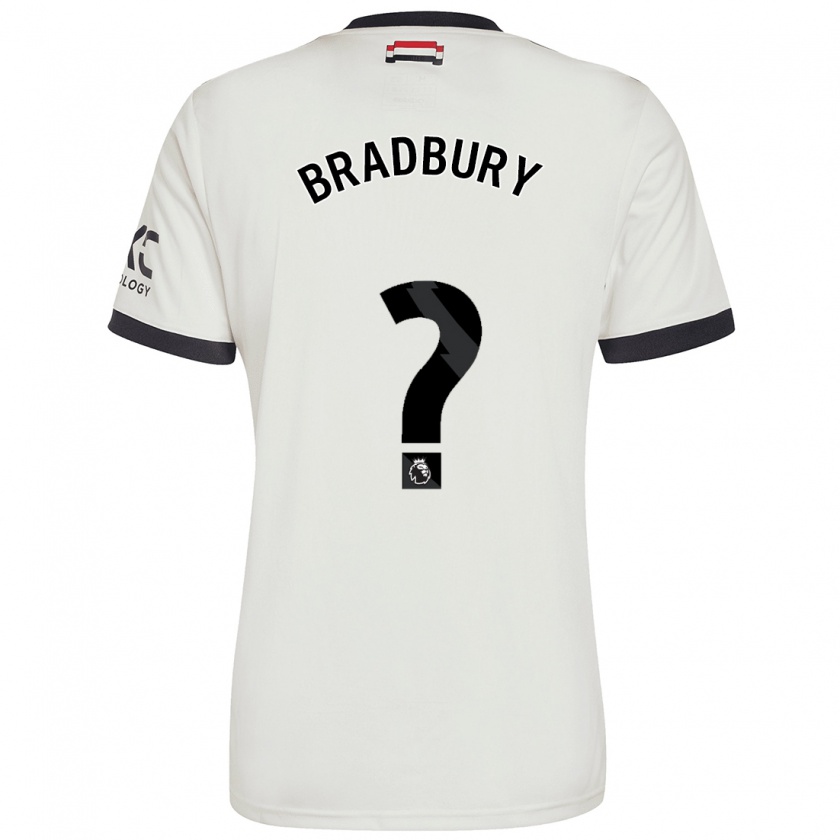 Kandiny Hombre Camiseta Louie Bradbury #0 Blanquecino Equipación Tercera 2024/25 La Camisa México