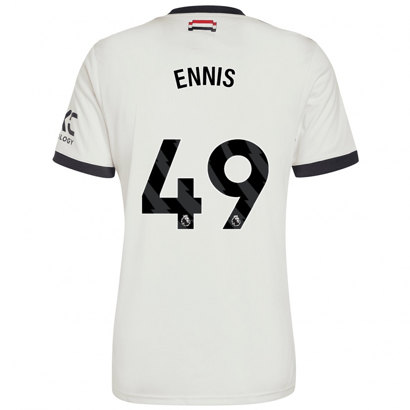 Kandiny Hombre Camiseta Ethan Ennis #49 Blanquecino Equipación Tercera 2024/25 La Camisa México