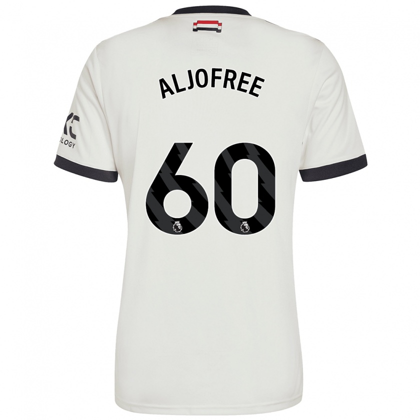 Kandiny Uomo Maglia Sonny Aljofree #60 Bianco Sporco Kit Gara Third 2024/25 Maglietta