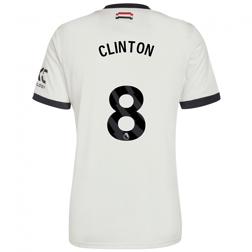 Kandiny Herren Grace Clinton #8 Cremeweiß Ausweichtrikot Trikot 2024/25 T-Shirt Österreich