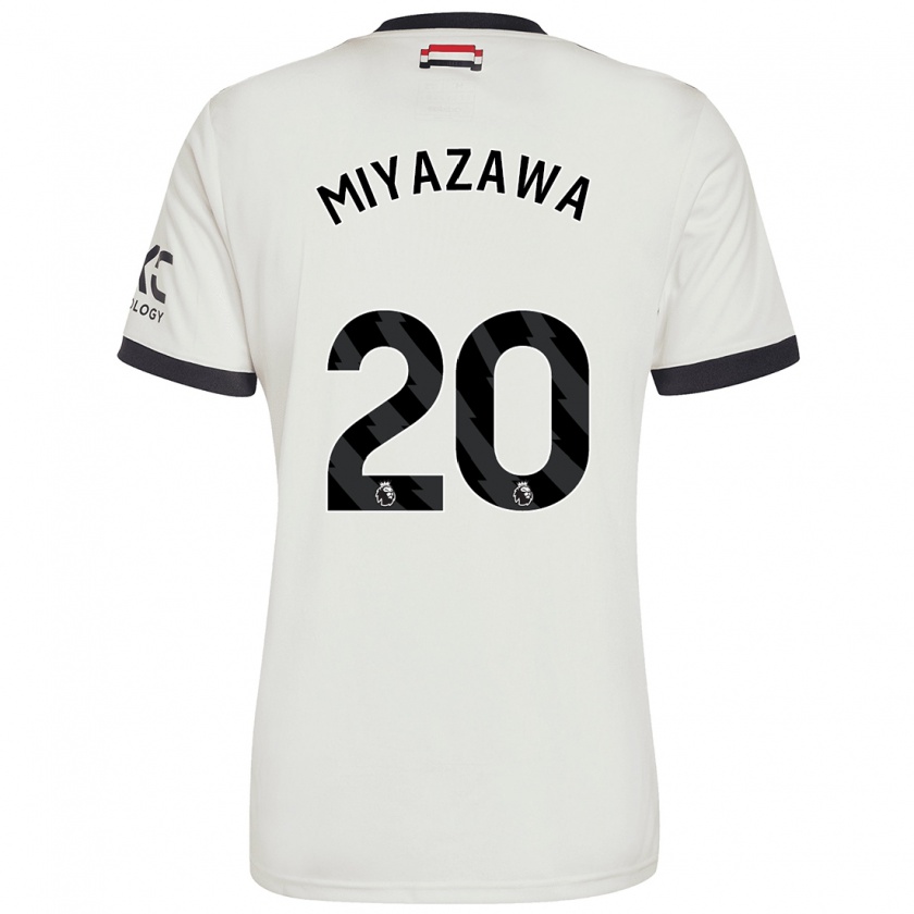 Kandiny Heren Hinata Miyazawa #20 Gebroken Wit Thuisshirt Derde Tenue 2024/25 T-Shirt