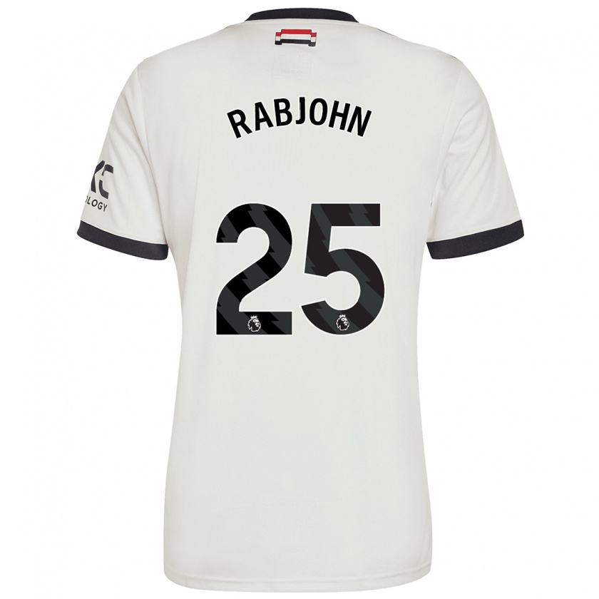 Kandiny Hombre Camiseta Evie Rabjohn #25 Blanquecino Equipación Tercera 2024/25 La Camisa México