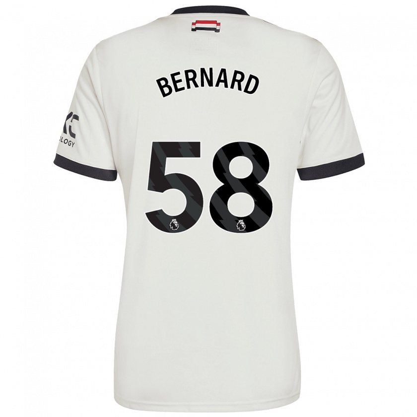 Kandiny Heren Bernard #58 Gebroken Wit Thuisshirt Derde Tenue 2024/25 T-Shirt