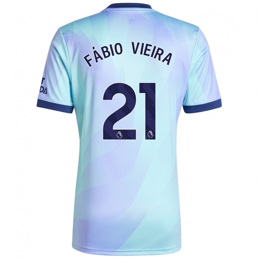 Kandiny Uomo Maglia Fábio Vieira #21 Acquamarina Kit Gara Third 2024/25 Maglietta