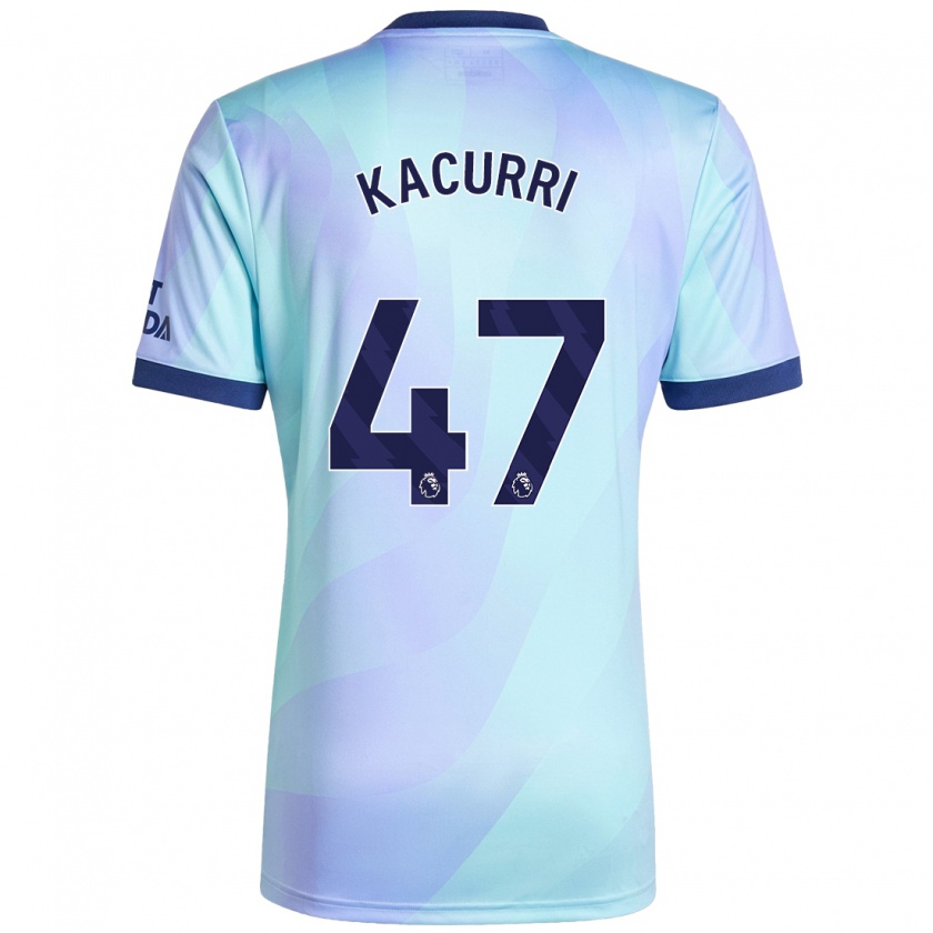 Kandiny Herren Maldini Kacurri #47 Aquamarin Ausweichtrikot Trikot 2024/25 T-Shirt Österreich