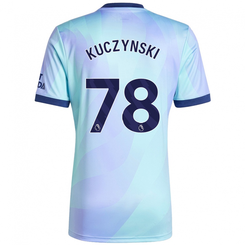 Kandiny Herren Max Kuczynski #78 Aquamarin Ausweichtrikot Trikot 2024/25 T-Shirt Österreich