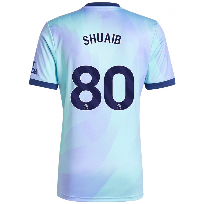 Kandiny Heren Zac Shuaib #80 Aqua Thuisshirt Derde Tenue 2024/25 T-Shirt