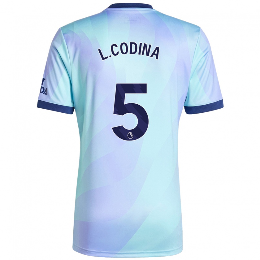 Kandiny Hombre Camiseta Laia Codina #5 Agua Equipación Tercera 2024/25 La Camisa