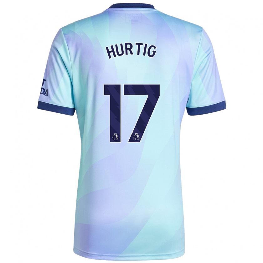 Kandiny Uomo Maglia Lina Hurtig #17 Acquamarina Kit Gara Third 2024/25 Maglietta