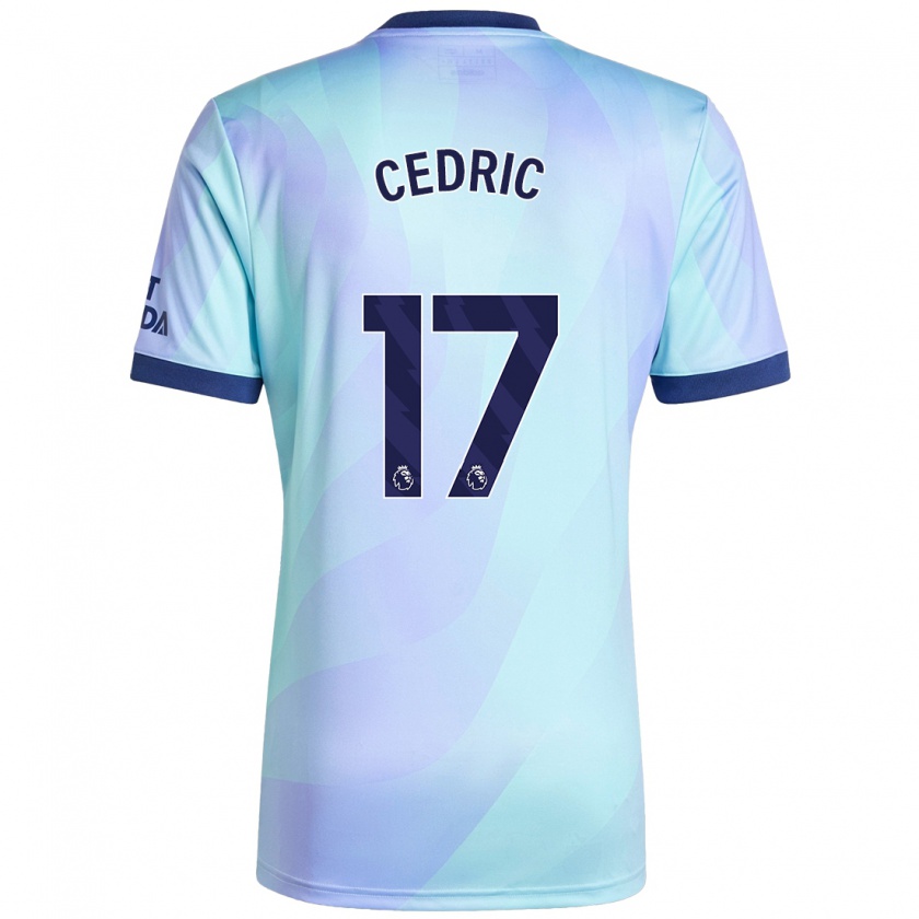 Kandiny Heren Cédric Soares #17 Aqua Thuisshirt Derde Tenue 2024/25 T-Shirt