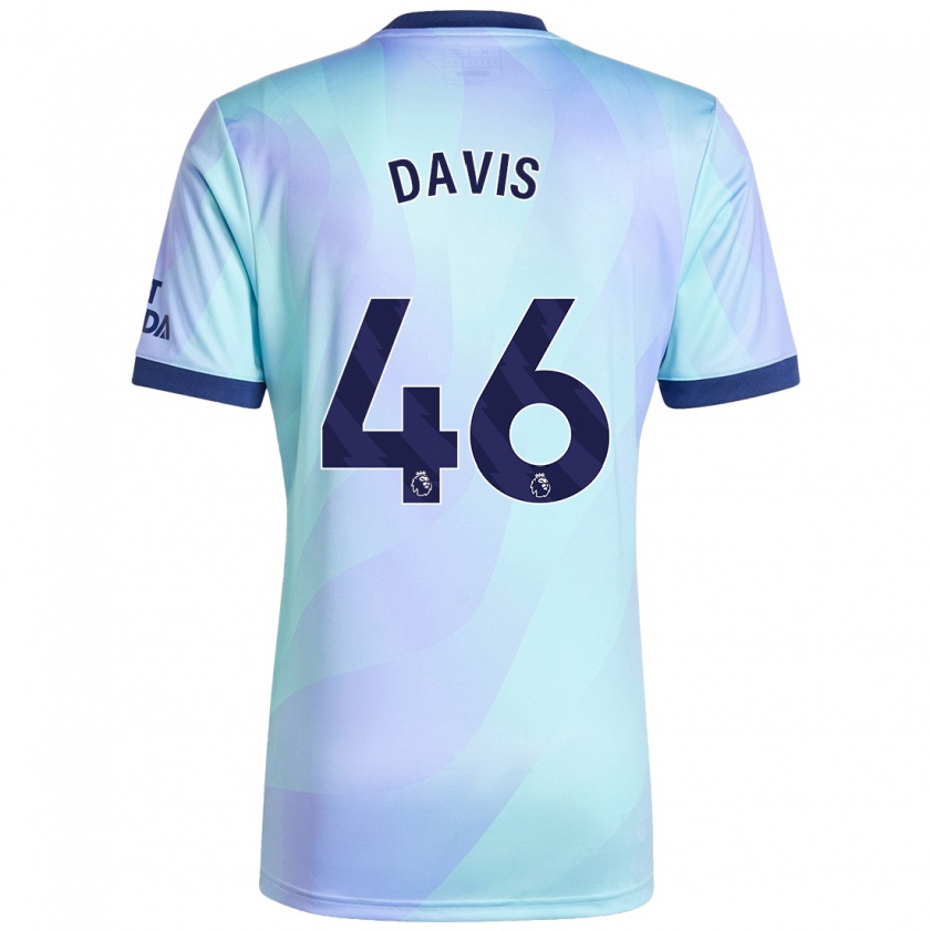 Kandiny Heren Timi Davis #46 Aqua Thuisshirt Derde Tenue 2024/25 T-Shirt