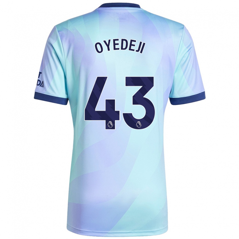 Kandiny Heren Nathan Butler Oyedeji #43 Aqua Thuisshirt Derde Tenue 2024/25 T-Shirt