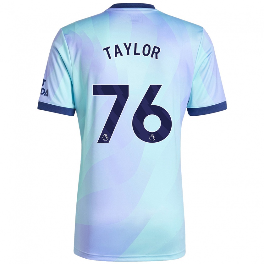 Kandiny Heren Kido Taylor Hart #76 Aqua Thuisshirt Derde Tenue 2024/25 T-Shirt