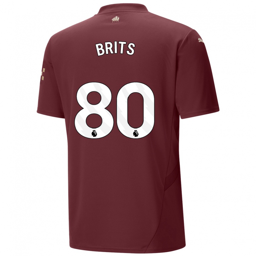 Kandiny Heren Spike Brits #80 Kastanjebruin Thuisshirt Derde Tenue 2024/25 T-Shirt