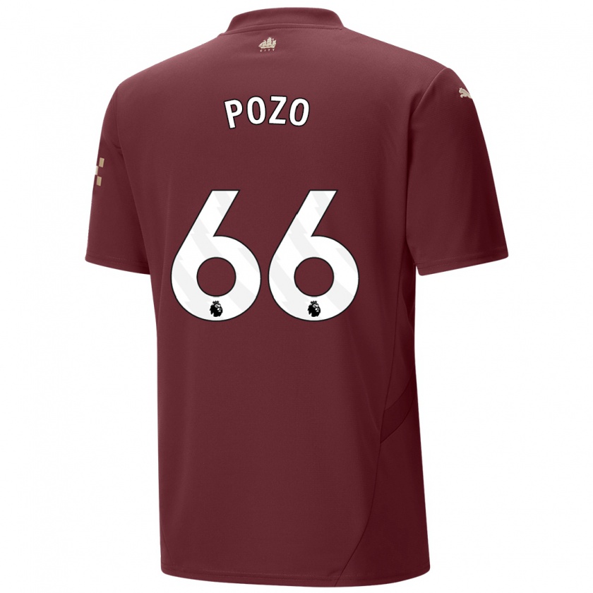 Kandiny Uomo Maglia Iker Pozo #66 Marrone Kit Gara Third 2024/25 Maglietta