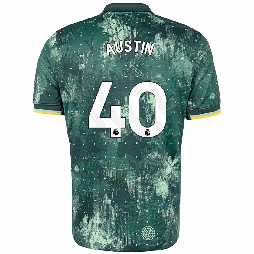 Kandiny Heren Brandon Austin #40 Muntgroen Thuisshirt Derde Tenue 2024/25 T-Shirt