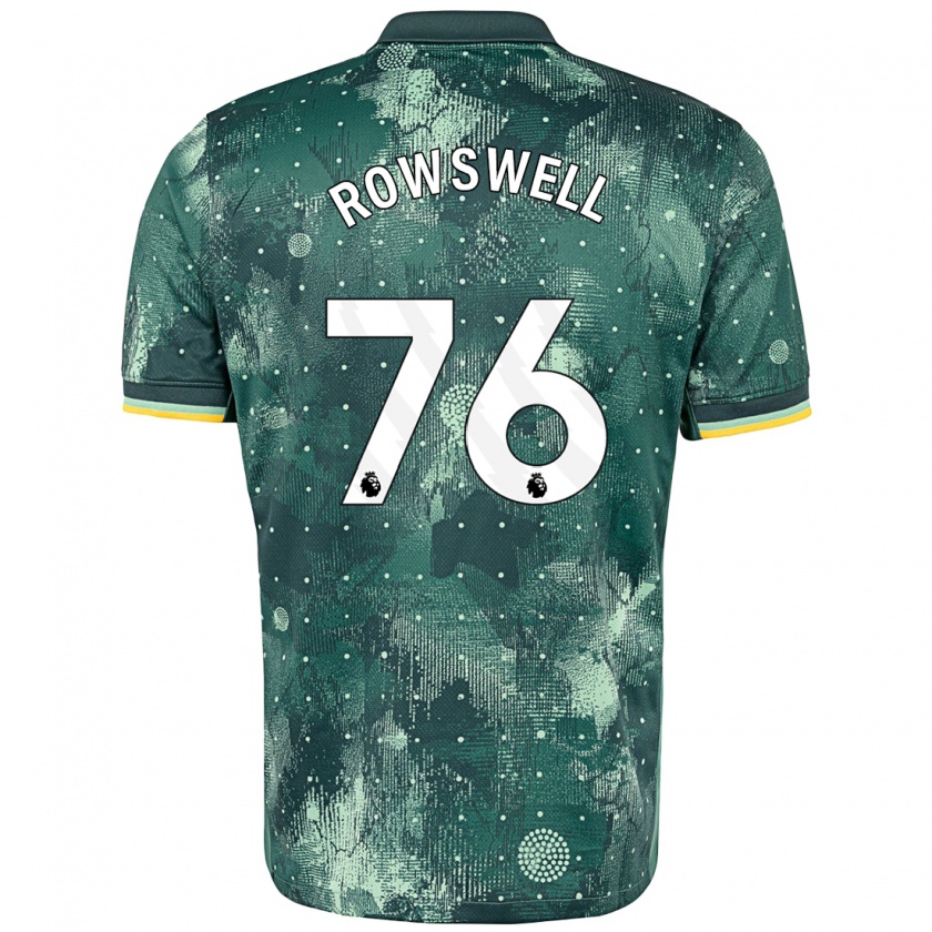 Kandiny Heren James Rowswell #76 Muntgroen Thuisshirt Derde Tenue 2024/25 T-Shirt België