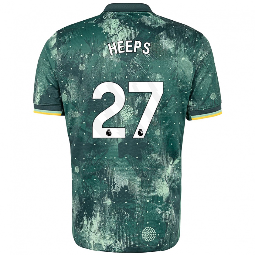 Kandiny Heren Eleanor Heeps #27 Muntgroen Thuisshirt Derde Tenue 2024/25 T-Shirt