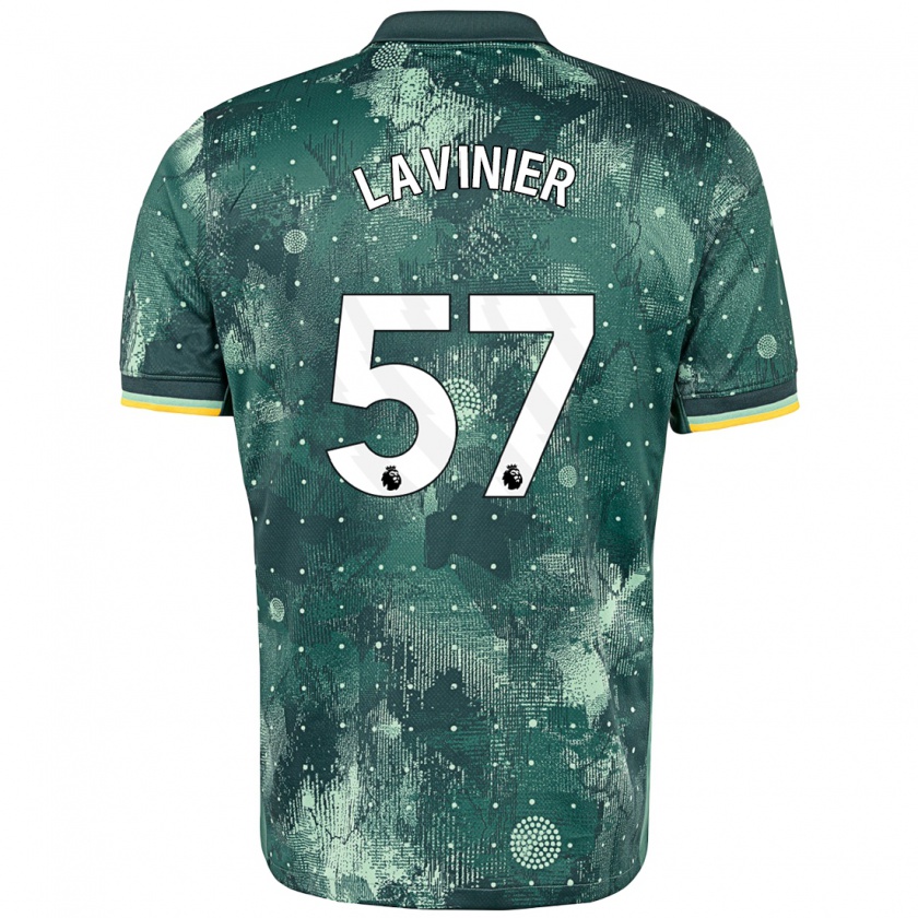 Kandiny Uomo Maglia Marcel Lavinier #57 Verde Menta Kit Gara Third 2024/25 Maglietta