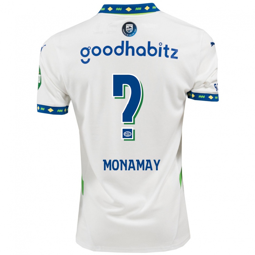 Kandiny Heren Madi Monamay #0 Wit Donkerblauw Thuisshirt Derde Tenue 2024/25 T-Shirt België