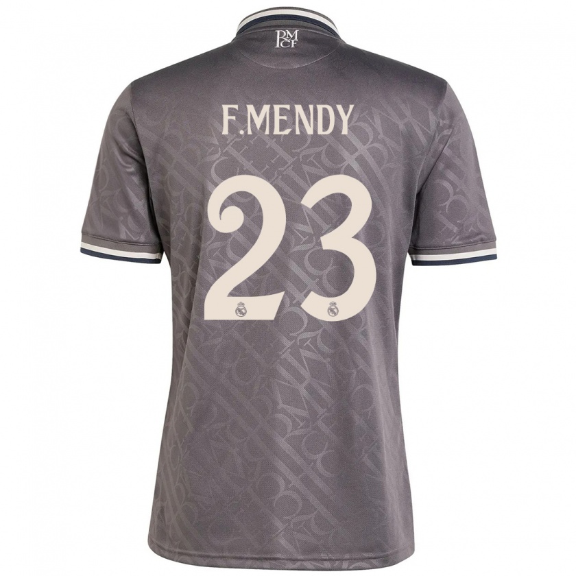 Kandiny Uomo Maglia Ferland Mendy #23 Antracite Kit Gara Third 2024/25 Maglietta