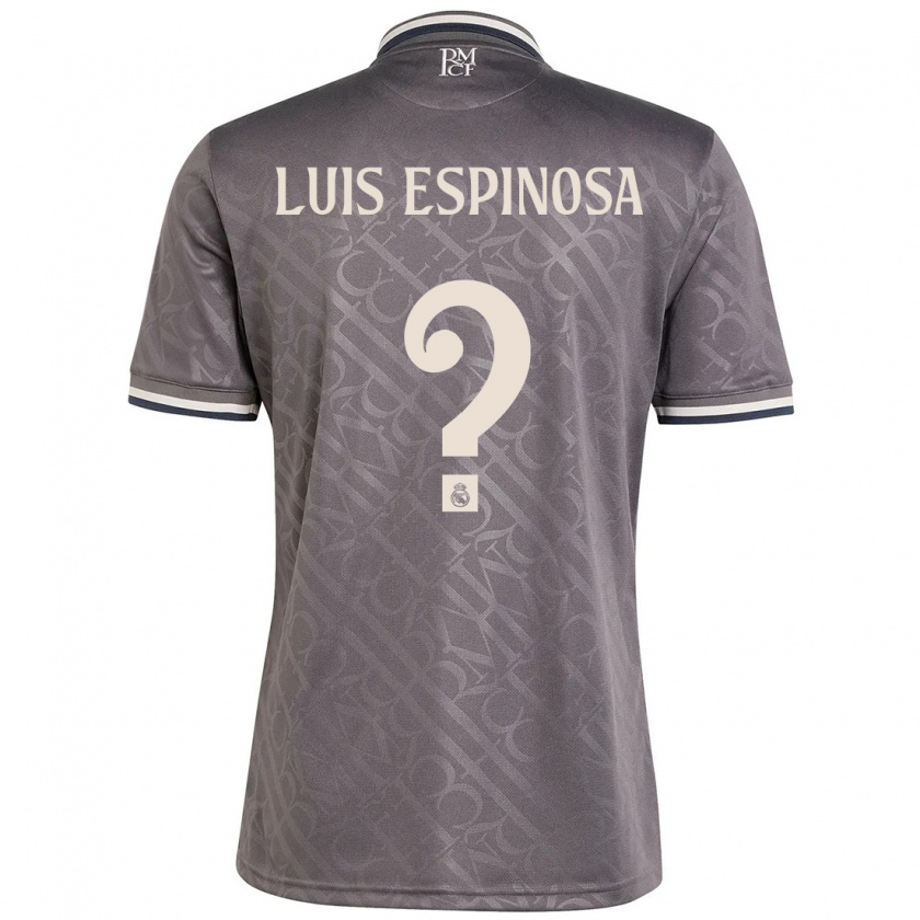 Kandiny Uomo Maglia José Luis Espinosa #0 Antracite Kit Gara Third 2024/25 Maglietta