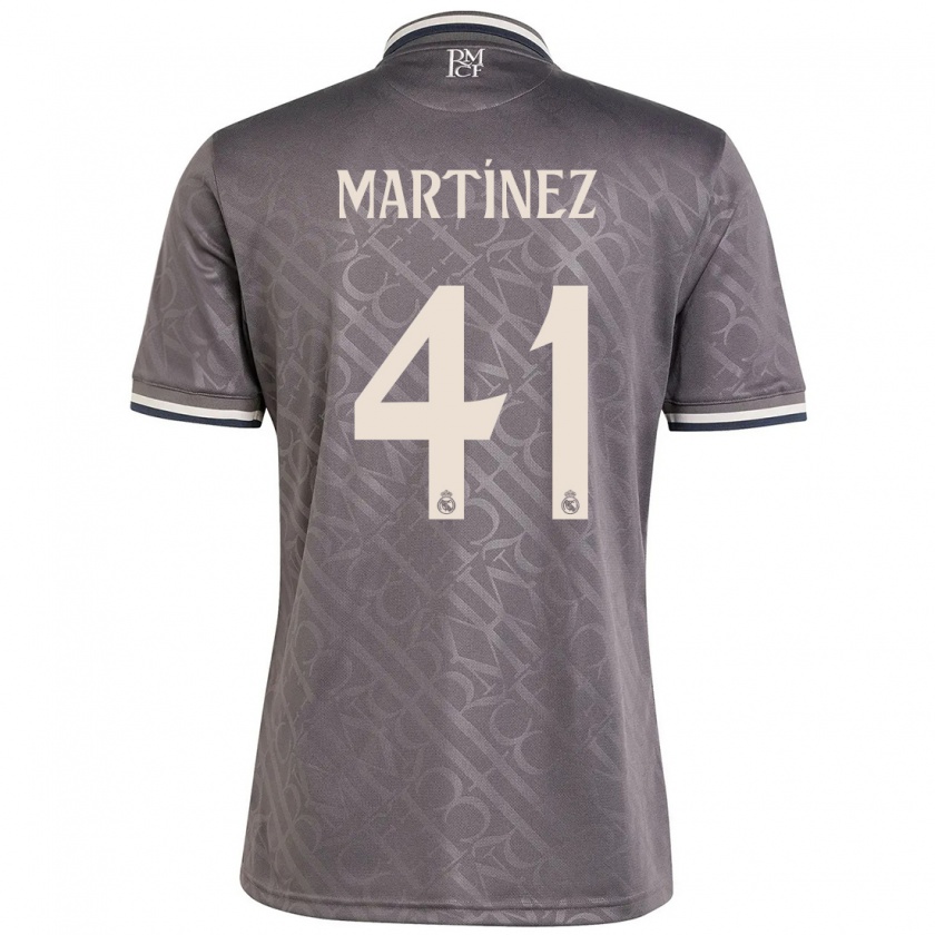 Kandiny Heren Joan Martínez #41 Houtskool Thuisshirt Derde Tenue 2024/25 T-Shirt