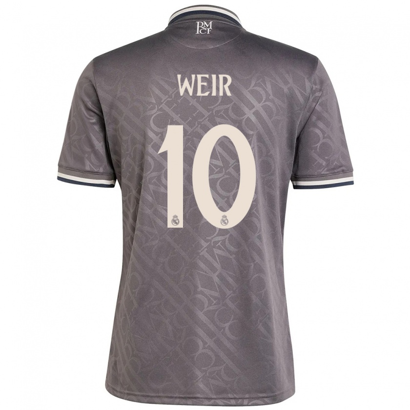 Kandiny Uomo Maglia Caroline Weir #10 Antracite Kit Gara Third 2024/25 Maglietta