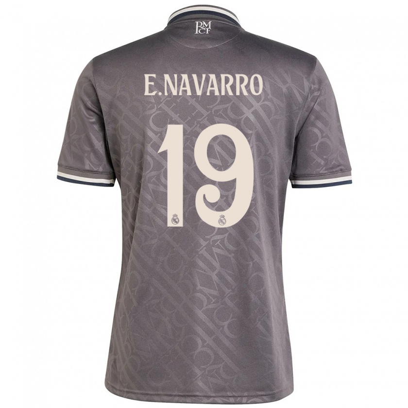 Kandiny Uomo Maglia Eva Navarro #19 Antracite Kit Gara Third 2024/25 Maglietta