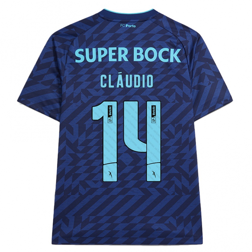 Kandiny Uomo Maglia Cláudio Ramos #14 Blu Navy Kit Gara Third 2024/25 Maglietta