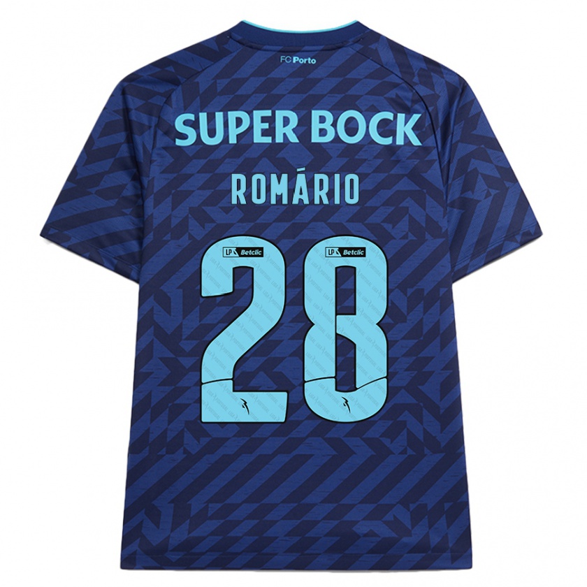 Kandiny Heren Romário Baró #28 Marineblauw Thuisshirt Derde Tenue 2024/25 T-Shirt