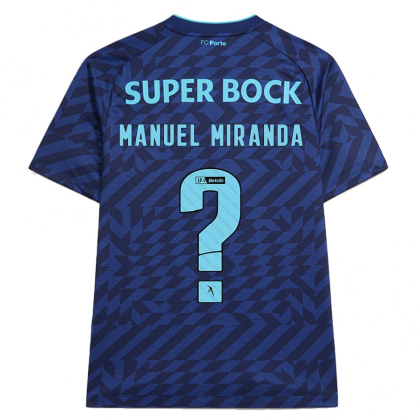 Kandiny Heren Manuel Miranda #0 Marineblauw Thuisshirt Derde Tenue 2024/25 T-Shirt België