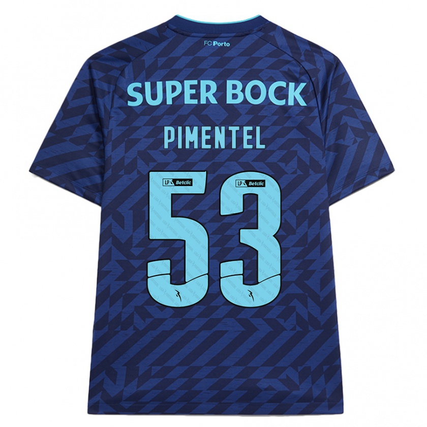 Kandiny Hombre Camiseta Eric Pimentel #53 Azul Marino Equipación Tercera 2024/25 La Camisa